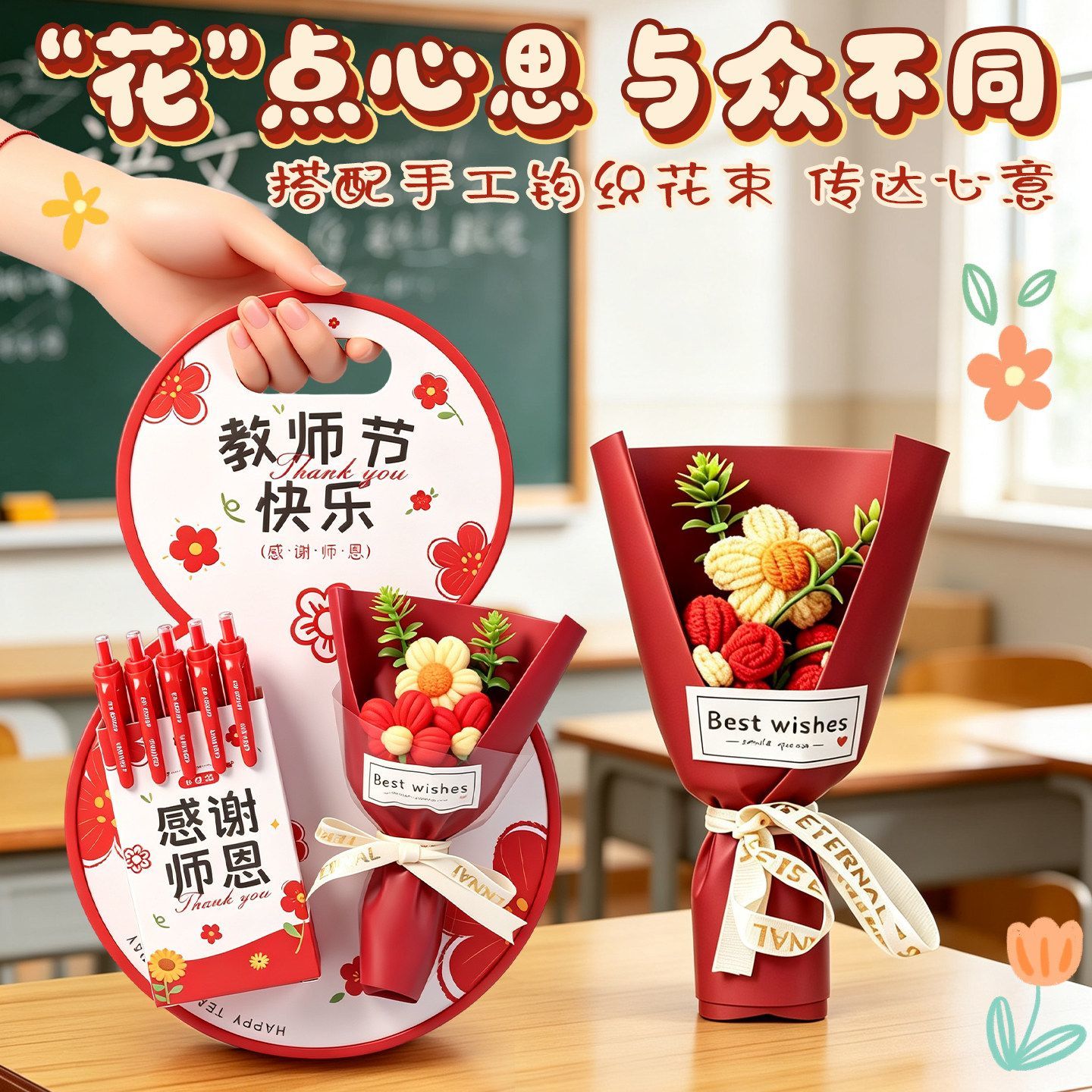 【教师节礼物】得力老师专用红笔图片