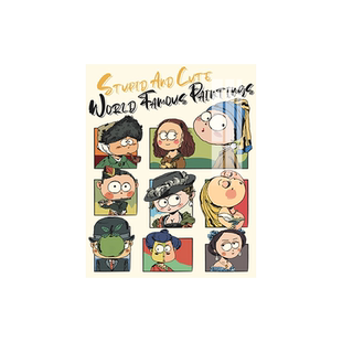 呆萌世界名画系列钻石画新款卡通动漫手工diy十字绣水钻5d高级感