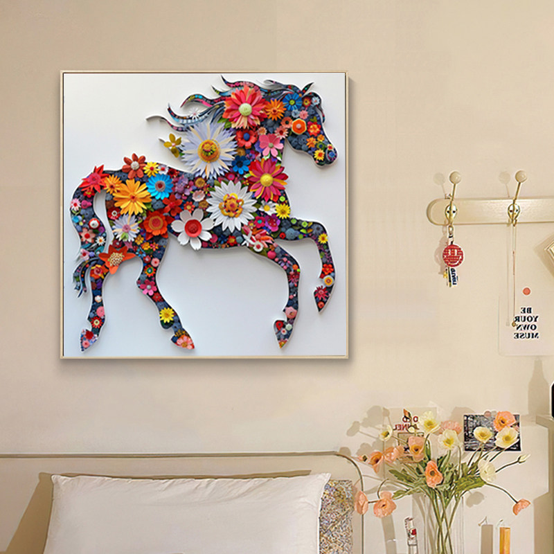 钻石画客厅卧室2025新款满钻diy手工制作相框十字绣创意装饰