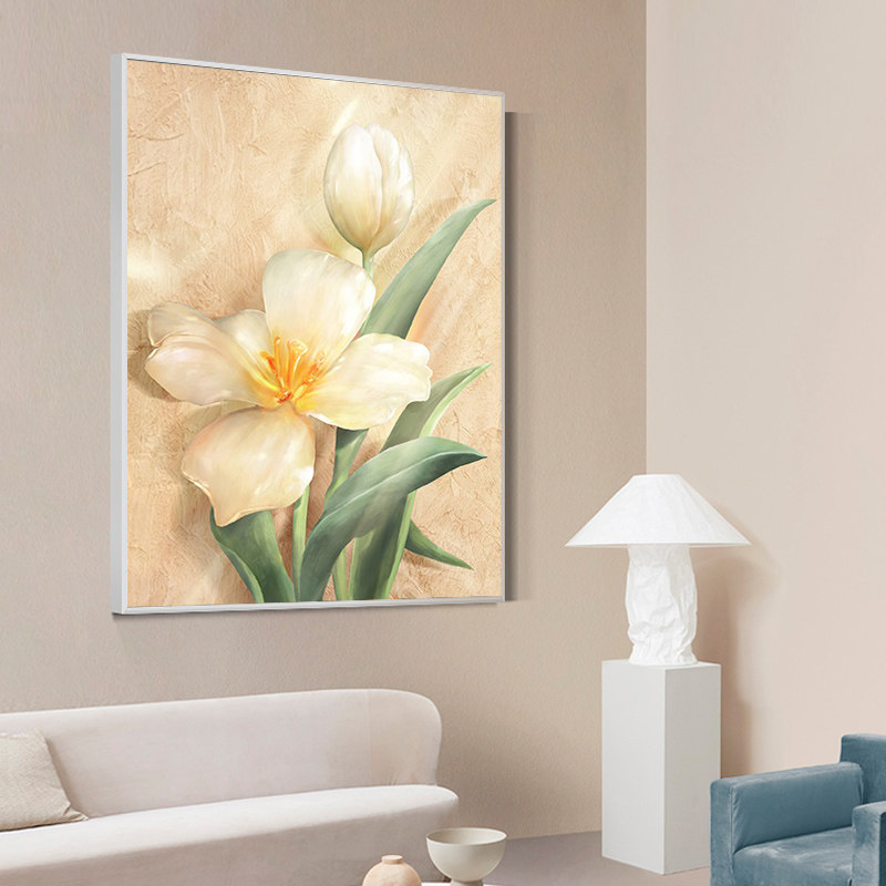 北欧唯美花卉满钻钻石画5d卧室床头文艺小清新客厅十字绣手工diy