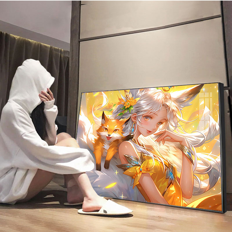王者荣耀妲己钻石画满钻热情桑巴皮肤卧室手工点贴画十字绣挂画5d
