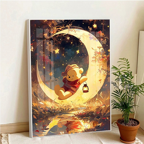 Winnie the Pooh 2025 Новый стиль скучный и теплый и милый 5D -шитчанка ручной работы Crystal Diamond