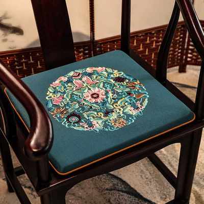 中式红木椅子坐垫餐桌餐椅垫圈椅凳子茶椅垫沙发座椅垫子屁垫防滑