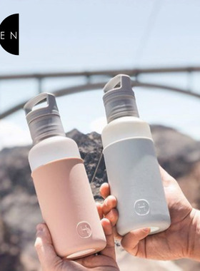 美国进口HYDY冷水瓶590ml情侣户外健身便携水果茶壶对杯hebe同款