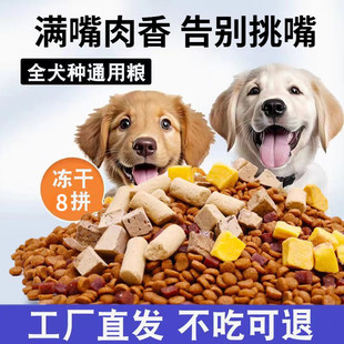 全价冻干狗粮通用型幼犬成犬小型犬泰迪比熊博美柯基土狗用10斤装