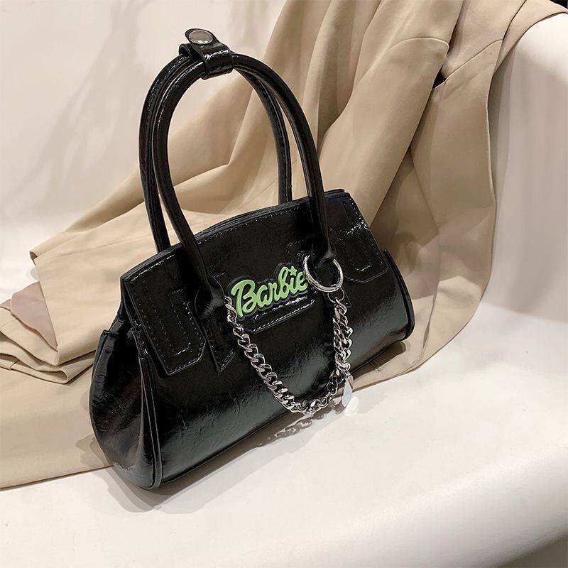 高级质感小众黑色包包女秋冬20新款机车辣妹风手提包时尚斜挎包