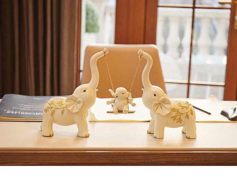 放心选择大象摆件音乐象闺蜜送孩子客厅开业结婚礼物关爱送男友