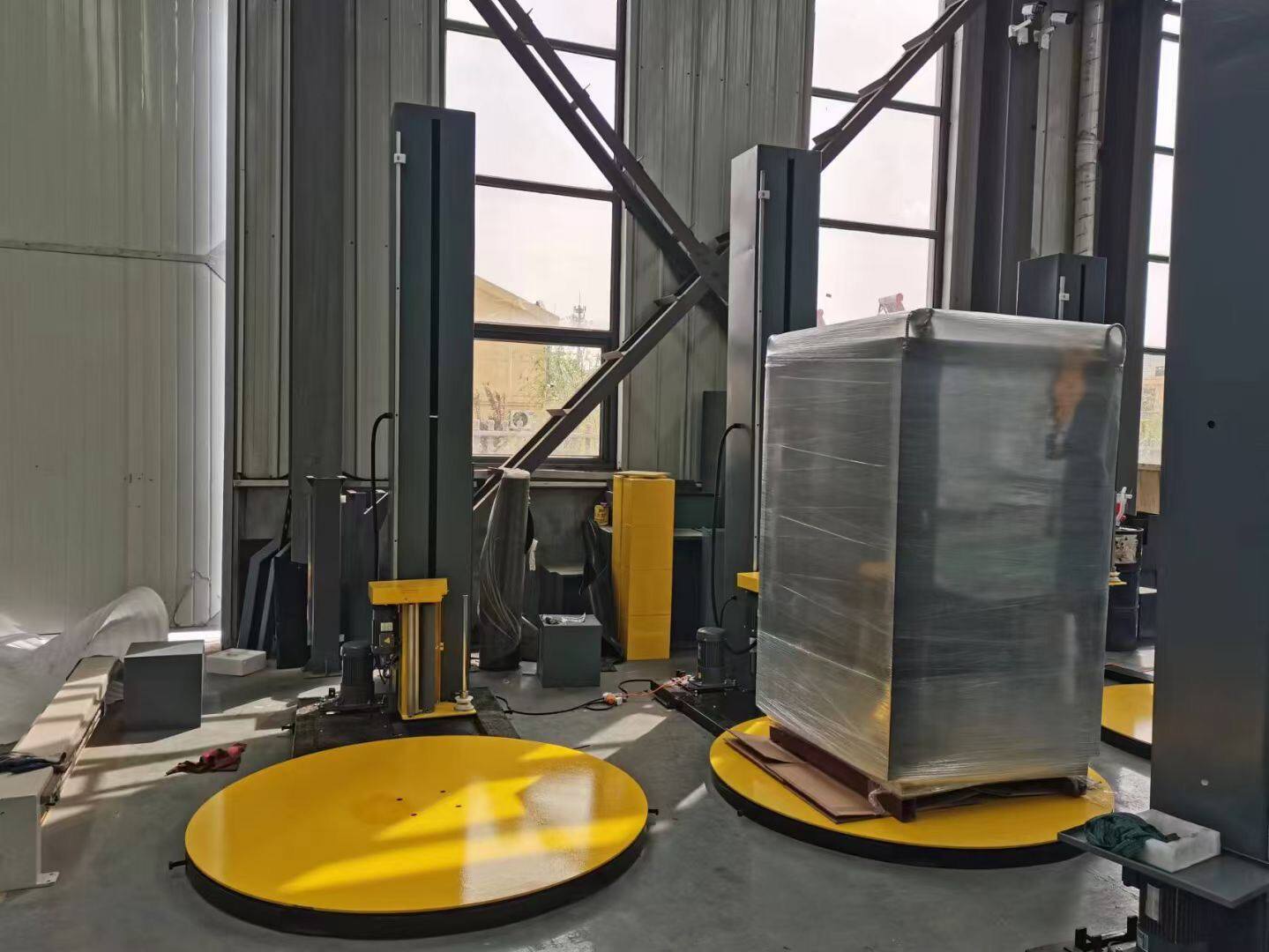 厂家全膜自动缠膜机 托缠绕机缠绕膜打ang盘包机拉伸膜机绕器机触