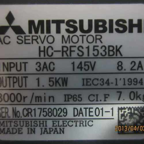 销售电机HC-RFS153BK议价