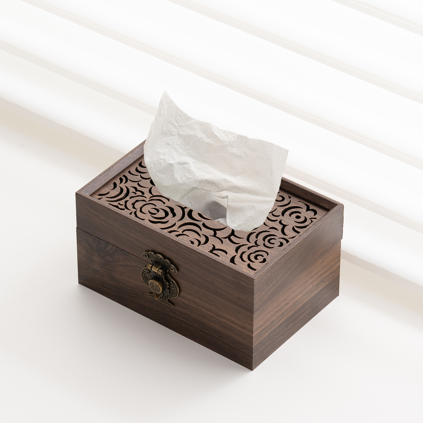 纸巾盒木质中古风2025新款
