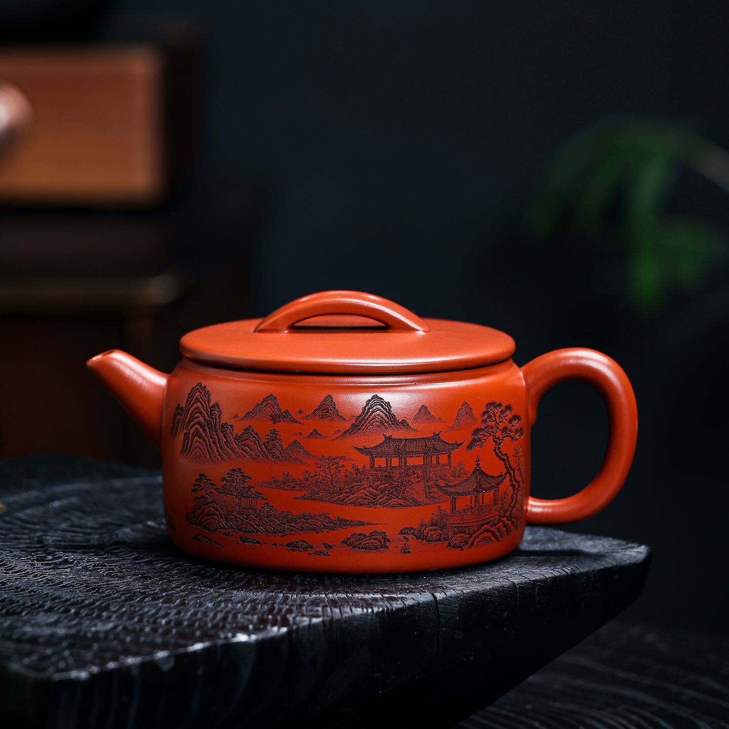 轻奢原矿纯手工朱泥紫砂茶壶大容量西施泡茶壶陶瓷家用茶具单只装