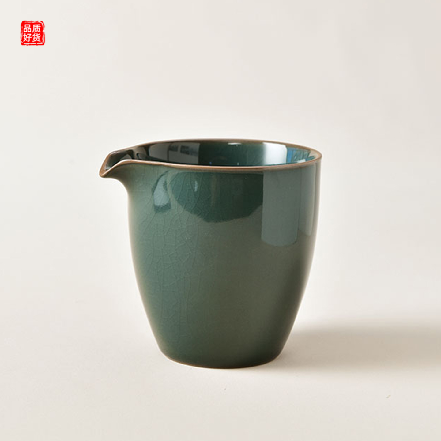 哥窑公道杯陶瓷功夫茶具配件