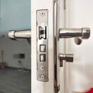 大58锁芯不锈钢小大50木门锁体静音室内家用卧室通用型锁舌锁体