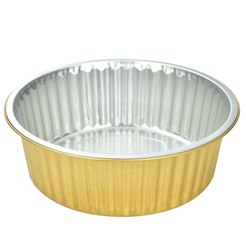 320/4000ML6370ML大容量金色加厚密封锡纸碗火锅外卖打包铝箔餐盒