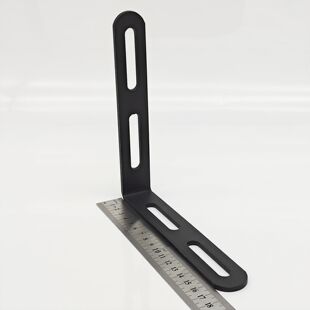 加厚长孔调节角码固定90双头直角床角码活动层板支架连接件角铁