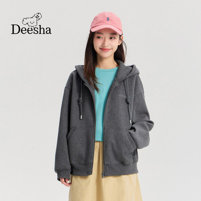 笛莎童装女童春秋套头卫衣