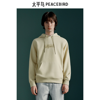 太平鸟男装卫衣宽松刺绣套头潮牌卫衣 B1CRE4250