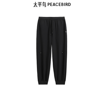 太平鸟男装休闲裤束脚运动卫裤锥形裤 B2GME4155