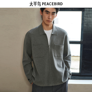 【商场同款】太平鸟男装 2025年秋季新款开衫毛衣针织衫B1EAF3421
