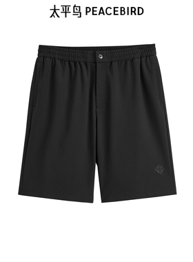 太平鸟男装 季新款休闲裤短裤男士潮牌B1GCE2178