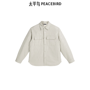 衬衫 冬季 新款 刺绣衬衣潮 太平鸟男装 外穿式 B1CHE4219 商场同款