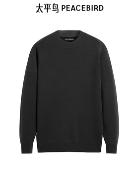【商场同款】太平鸟男装毛衣冬季绵羊毛修身打底衫 B1EBE4245
