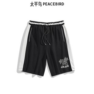 休闲裤 太平鸟男装 时尚 短裤 B2GNE2618 24刺绣直筒男士