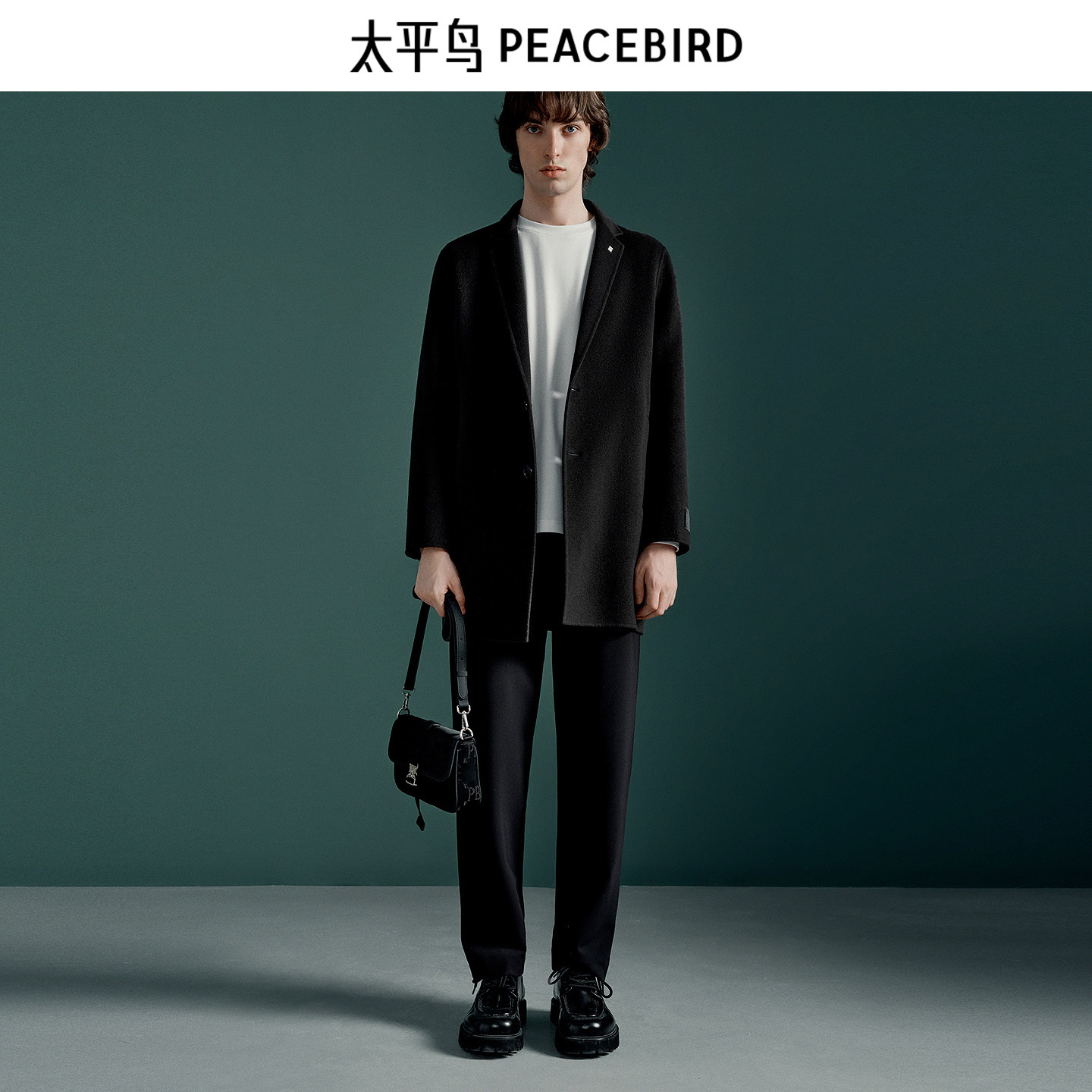 【商场同款】太平鸟男装休闲裤四面弹黑色西装裤 B1GBE4257,男装,休闲裤,淘宝优惠券,粉丝福利购,淘宝优惠卷