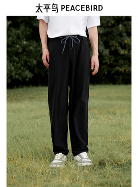 【商场同款】太平鸟男装 2024秋季新款针织休闲裤男卫裤B1GBE3234