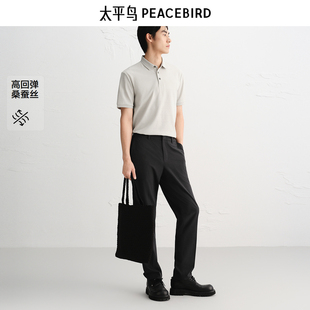 Polo衫 太平鸟男装 25秋季 新款 B1COF3111 暗纹提花短袖 商场同款