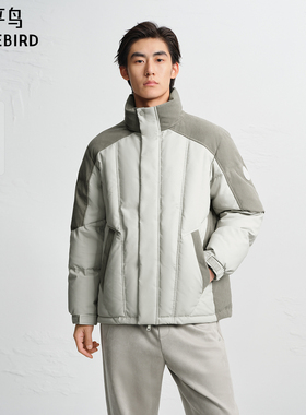 【商场同款】太平鸟男装 美式潮流撞色户外面包服羽绒服B2ACF4521