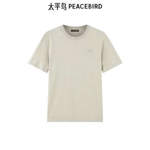 太平鸟男装T恤修身打底透气短袖潮牌 B1EEE3314