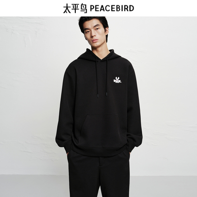 【商场同款】太平鸟男装 2025年冬季新款连帽套头卫衣男B2CRF4135