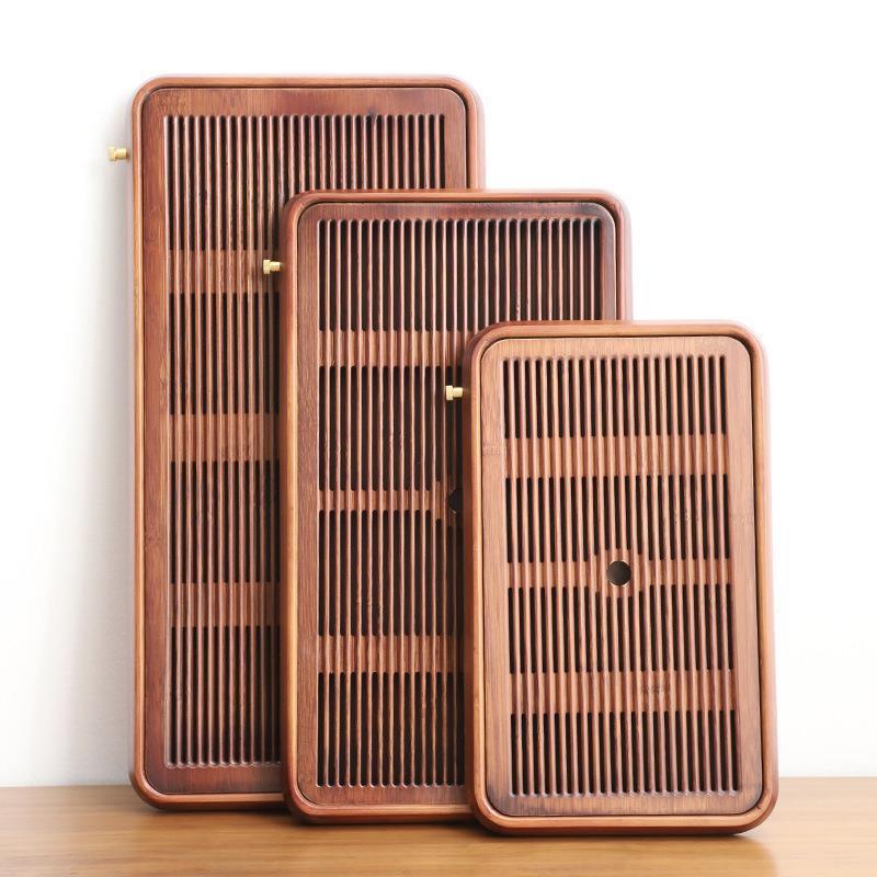 新款电木款茶盘竹制精品高端家用客厅小号干泡储水式茶台高级