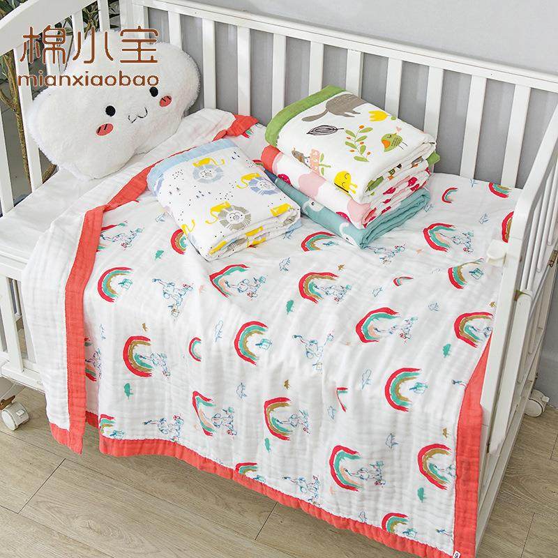 新生儿抱被婴儿盖毯高密纱布浴巾全棉6层全棉水洗120*150午休被,童装/婴儿装/亲子装,浴袍,淘宝优惠券,粉丝福利购,淘宝优惠卷