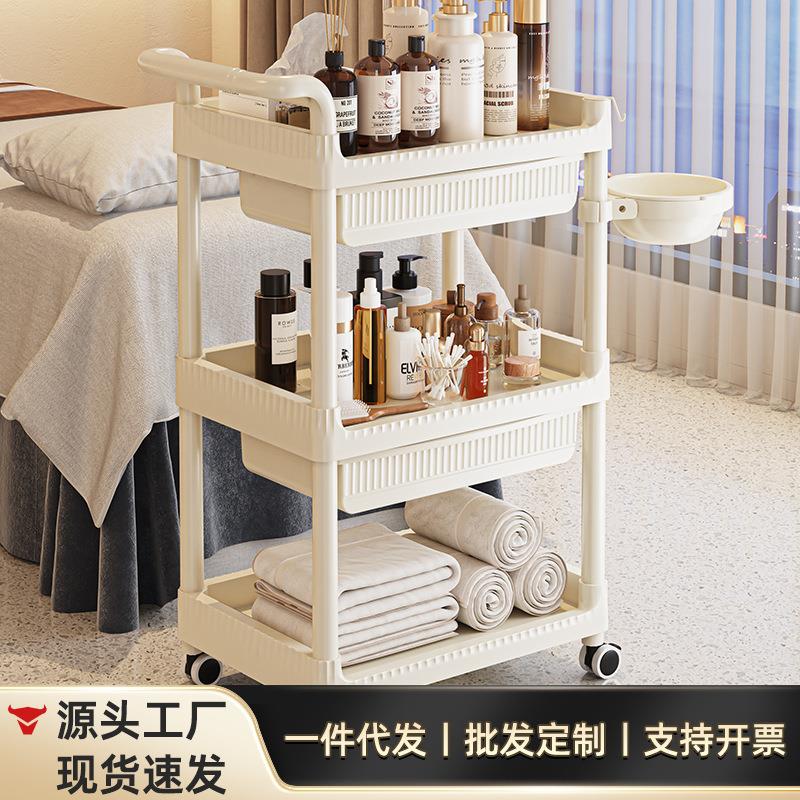 美容院专用小推车化妆护肤品多层置物架美发理发店美甲美睫工具车