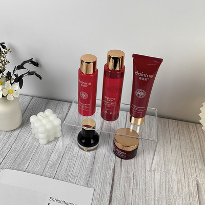 塑料置物板透明亚克力浴室收纳架桌面式分层架多层化妆品隔板托架