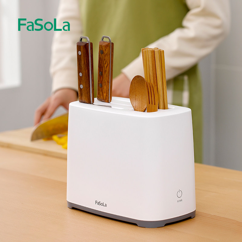 日本消毒刀架筷子筒消毒机厨房家用烘干收纳一体机刀具消毒器