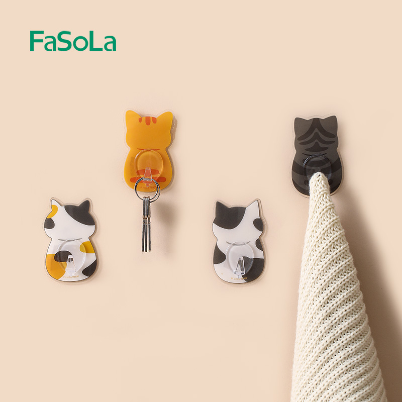 fasola免打孔吸盘无痕宿舍挂钩