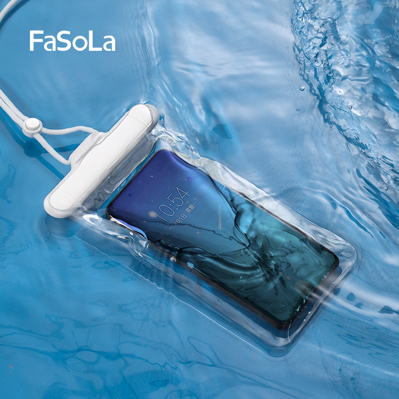 FaSoLa手机防水袋可触屏拍照密封袋游泳潜水漂流装备透明手机套