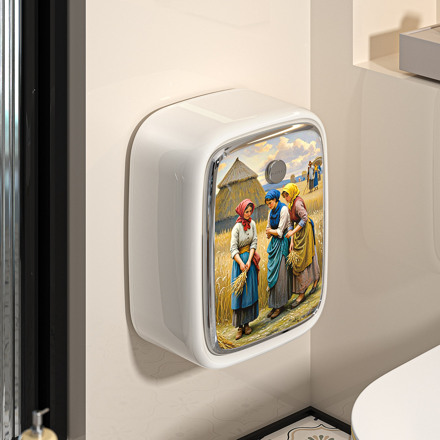 卫生间壁挂式垃圾桶2025新款家用厨房厕所专用垃圾筒夹缝窄缝纸篓