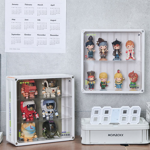 壁挂式盲盒收纳展示架泡泡玛特