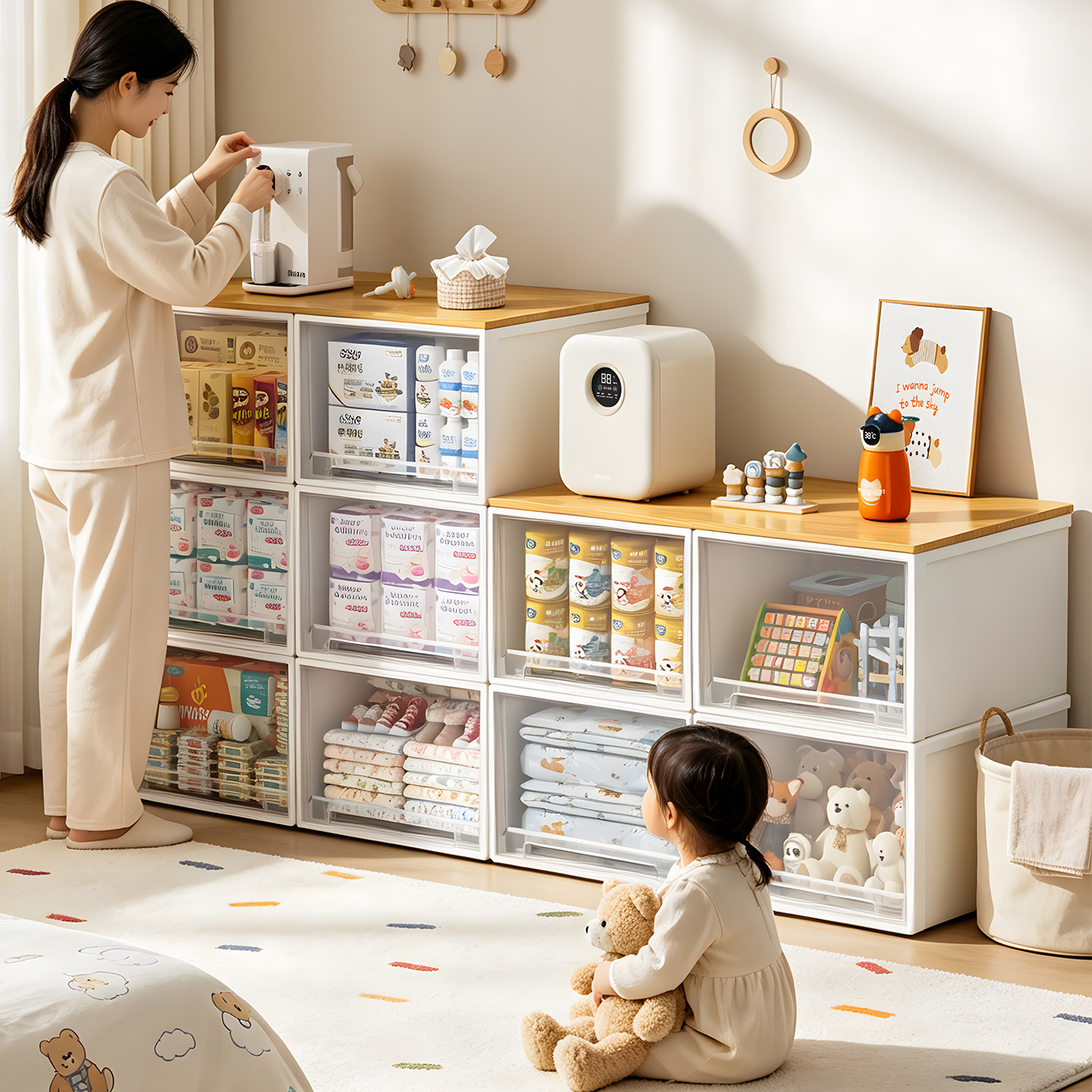 【出口品质】透明抽屉式收纳箱图片