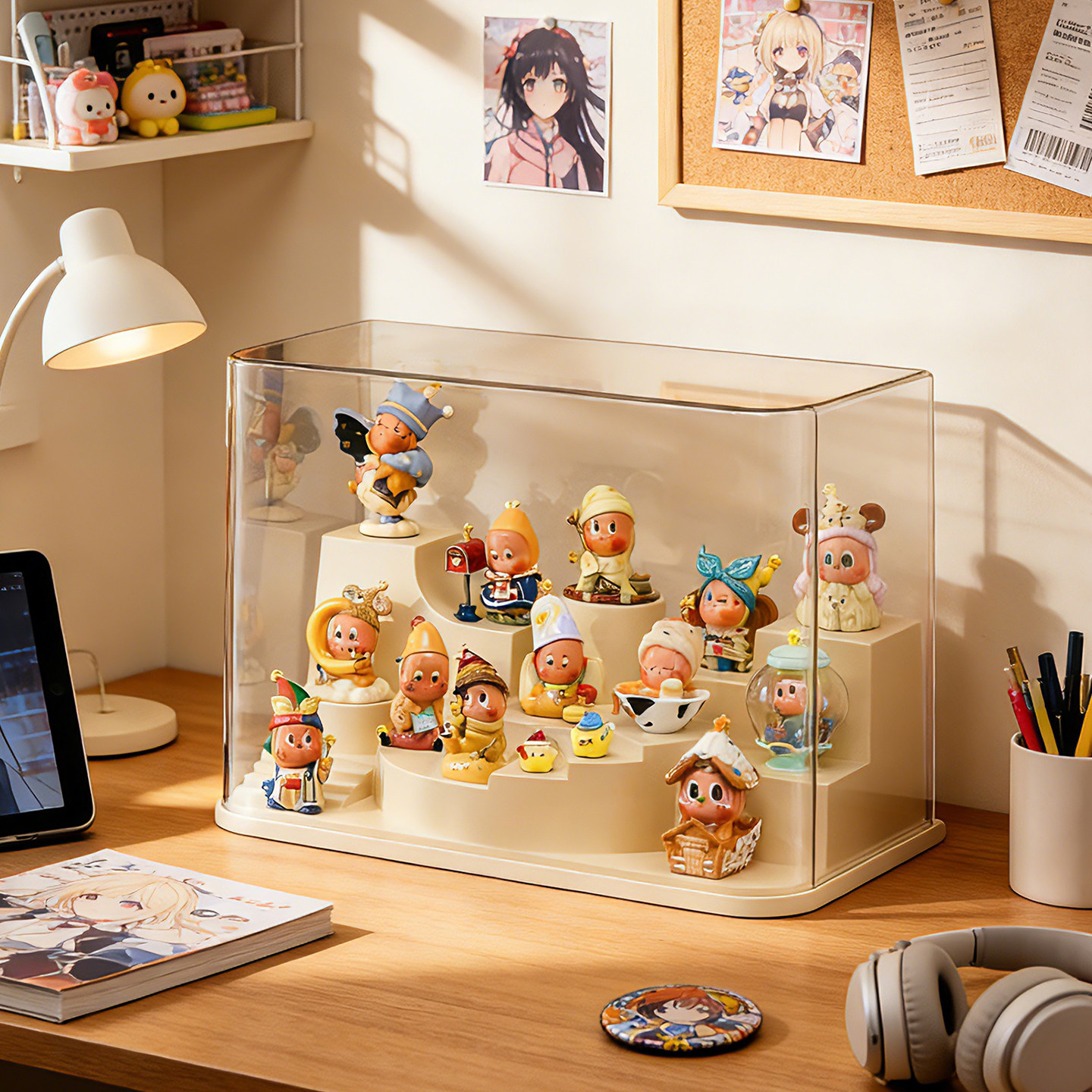 星星人盲盒收纳展示架摆件透明亚克力适用泡泡玛特手办展示盒柜子,收纳整理,手办收纳盒,淘宝优惠券,粉丝福利购,淘宝优惠卷
