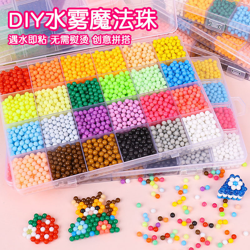 水雾珠幼儿园小朋友手工DIY制插珠/蘑菇插钉