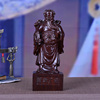 Dragon Court tradition technology Ebony Treasurer The statue Office Lucky Rosewood Man of Wealth Feng shui ornaments
