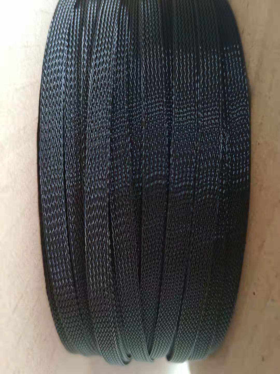 进口单丝黑色尼龙编织网管音箱线材保护网套耳机信号喇叭线护套管