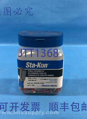 原装供应Thomas & Betts RA18-110F 100个一盒断开端子 FNFP