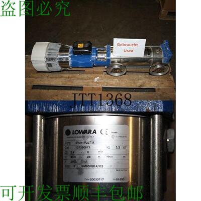 供应Lowara SV411R22TA 22 Kw Pompe DAlimentation 压力
