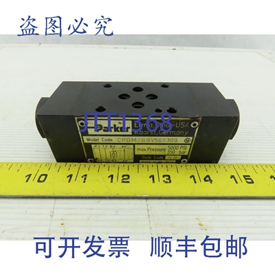 原装供应Parker CPOM2BBV56X309 液压止回阀 350 巴 5000 磅/平方